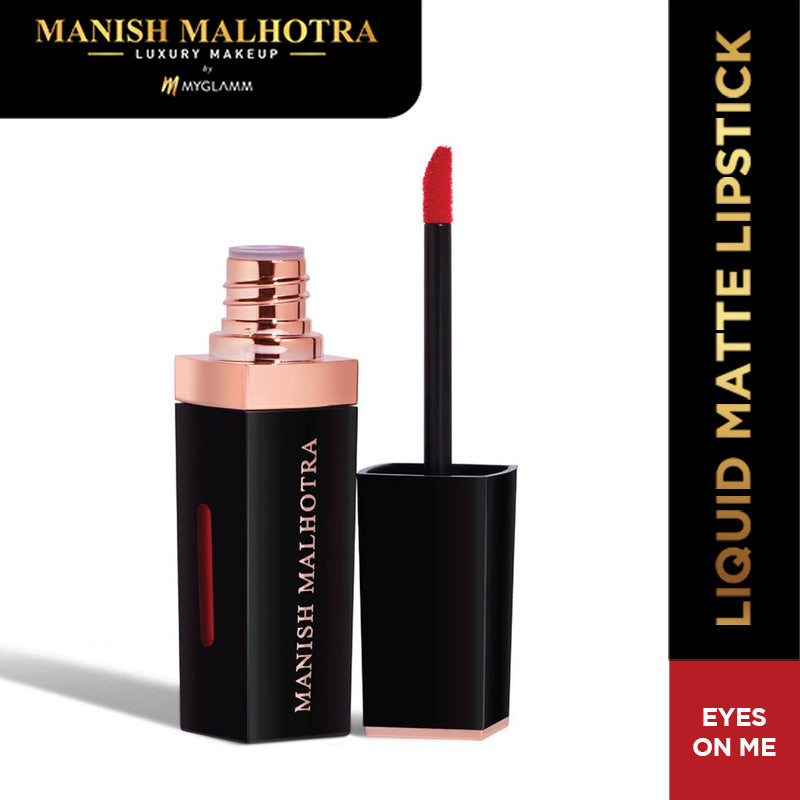 Manish Malhotra Beauty By MyGlamm Liquid Matte Lipstick-Eyes On Me-7gm