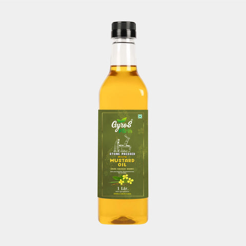 Gyros farm | Stone Cold Wood Pressed | Yellow Mustard (Sarson) Oil