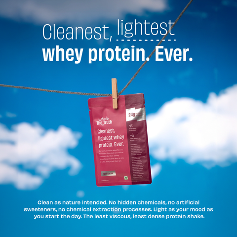 The Whole Truth Whey Protein Isolate+Concentrate | Light Cocoa 210g (Pack of 6) | 24g Protein/Sachet 6.6g BCAA | 100% Authentic & No Adulteration | Clean, Light & Easy to Digest | Sample & Travel Pack