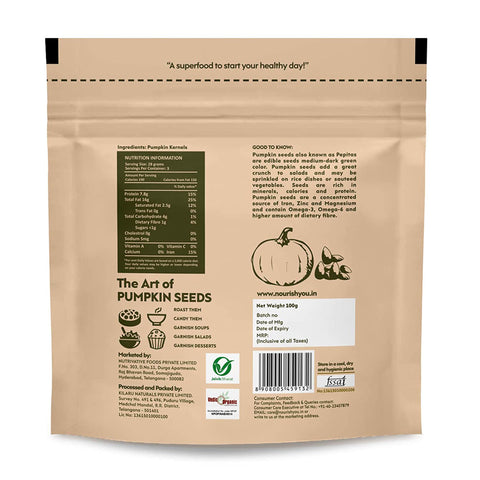 Nourish You Raw Pumpkin Seeds - 100g