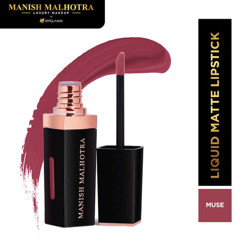 Manish Malhotra Beauty By MyGlamm Liquid Matte Lipstick-Muse-7gm