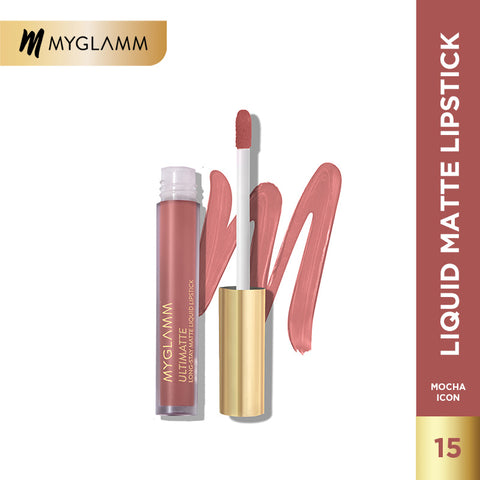 MyGlamm Ultimatte Long Stay Matte Liquid Lipstick-Mocha Icon-2.5ml