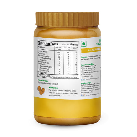 The Butternut Co. Organic Unsweetened Peanut Butter