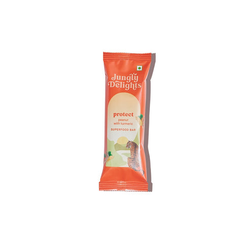 Jungly Delights Energy Bar | Peanut & Turmeric | Protect Superfood | 5NX38g