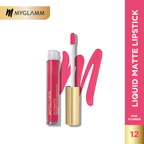 MyGlamm Ultimatte Long Stay Matte Liquid Lipstick-Pink Stunner-2.5ml