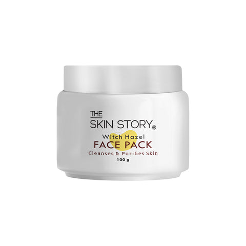 The Skin Story Deep Cleansing Face Pack for Glowing Skin | French Multani Mitti| Normal to Oily Skin | Infused with Essential Witch Hazel | 100g