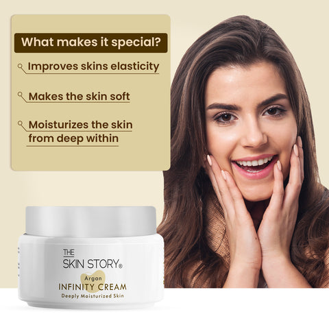 The Skin Story Moisturising Cream for Winters | Winter Care | Cream for Dry and Rough Skin | Enriched with Argan Oil | 50g