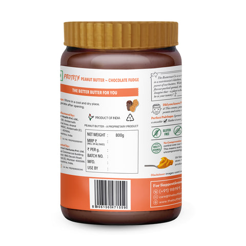 The Butternut Co. Protein Chocolate Fudge Peanut Butter Creamy 800gms