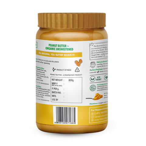 The Butternut Co. Organic Unsweetened Peanut Butter