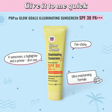 MyGlamm POPxo Glow Goals Illuminating Sunscreen SPF 30-NA-30gm