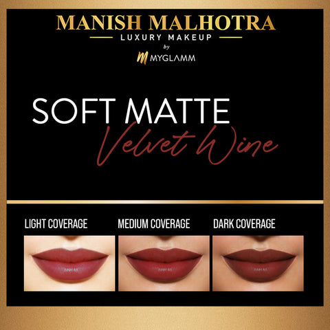 Manish Malhotra Beauty By MyGlamm Soft Matte Lipstick-Velvet Stardust-4gm