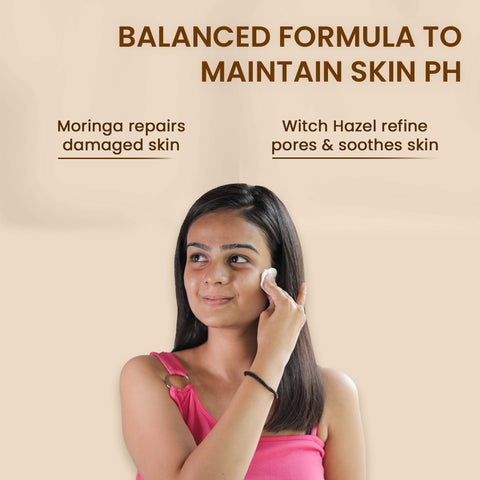 The Skin Story Pore Minimizing Toner | Soothing & Calming | Non Sticky & Fast Absorbing | Moringa | 100ml