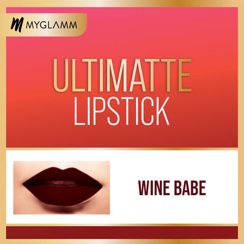 MyGlamm Ultimatte Long Stay Matte Liquid Lipstick-Wine Babe-2.5ml