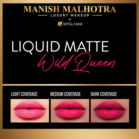 Manish Malhotra Beauty By MyGlamm Liquid Matte Lipstick-Wild Queen-7gm