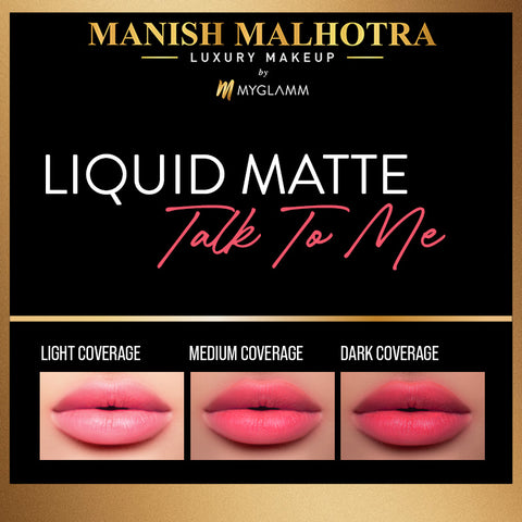 Manish Malhotra Beauty By MyGlamm Liquid Matte Lipstick-Talk To Me-7gm