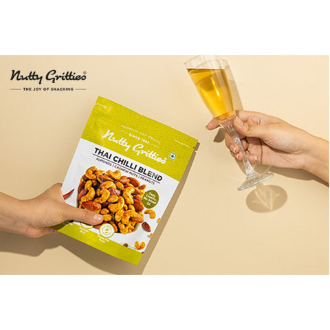 Nutty Gritties Southern Pepper Cashews & Thai Chilli Blend Combo - 400g (2 Pack of 200g each)