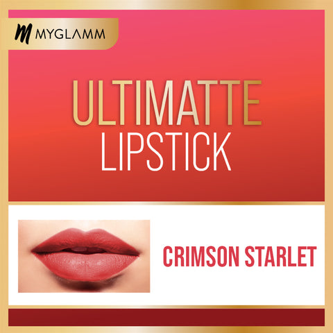 MyGlamm Ultimatte Long Stay Matte Liquid Lipstick-Crimson Starlet-2.5ml