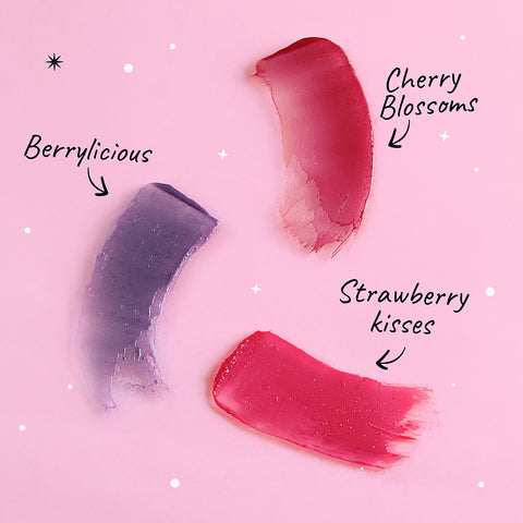 MyGlamm POPxo Makeup Pucker up lip balm Kit-Cherry Blossoms, Strawberry Kisses, Berrylicious-3gm