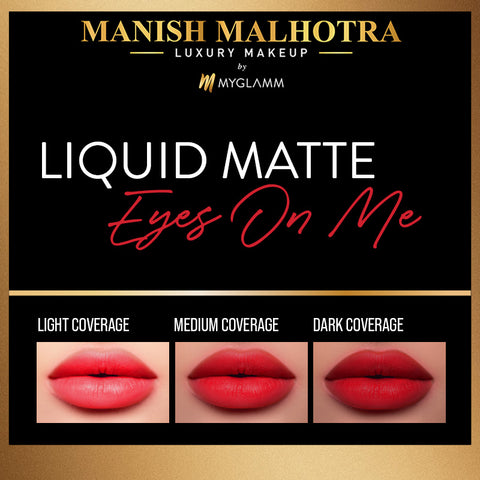 Manish Malhotra Beauty By MyGlamm Liquid Matte Lipstick-Eyes On Me-7gm