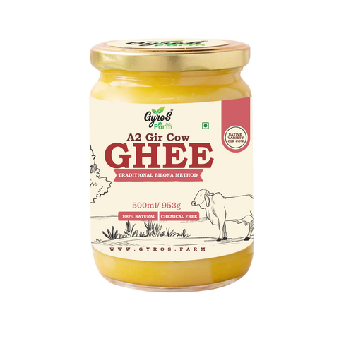 Gyros Farm | A2 GIR Cow Bilona Ghee Made From Curd