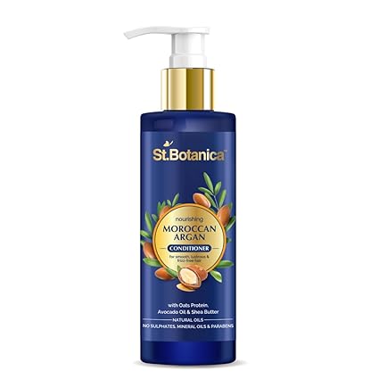 St.Botanica Moroccan Argan Hair Conditioner - With Organic Argan Oil & Vitamin E - No Parabens, SLS/SLES, 200 ml