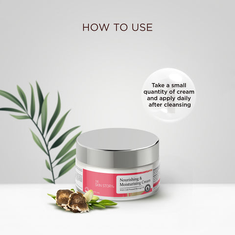 The Skin Story Moisturising Cream For Dry Skin | Heavy Weight |Face Moisturiser for Women| Moringa, Wheat Protein, Amino Acids | 50g