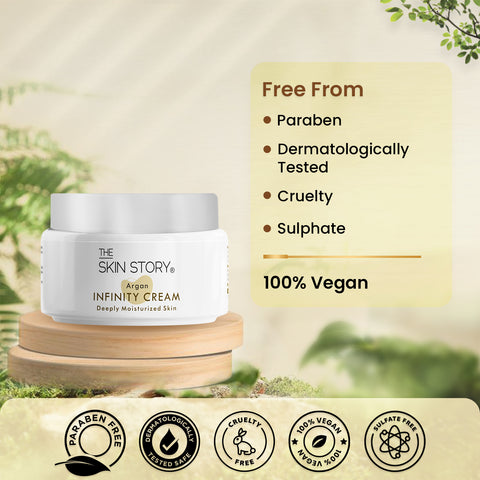 The Skin Story Moisturising Cream for Winters | Winter Care | Cream for Dry and Rough Skin | Enriched with Argan Oil | 50g