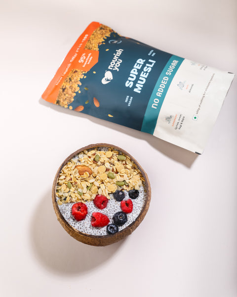 Nourish You Super Muesli - No Added Sugar, Healthy Breakfast Cereal , 400g