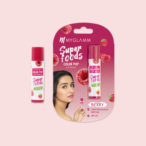 MyGlamm Color Pop Lip Balm-Berry-4.6gm