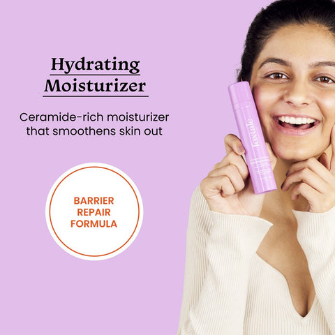 FoxTale - Ceramide Moisturizer for Face, Lightweight moisturizer for face, Helps to Hydrate Skin 3x more than Hyaluronic Acid, Removes Dullness, Gives Instant Glow and Repairs Skin Barrier - 50ml