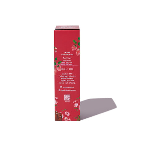 Jungly Delights Energy Bar | Strawberry with Tulsi | Focus Superfood | 5NX38g