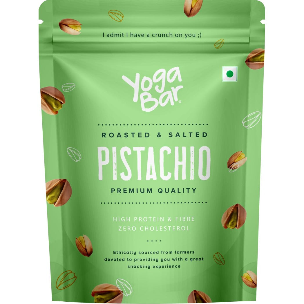 Yogabar Premium Pista 1kg | Roasted Salted Pista | Crunchy Pistachios |Tasty & Healthy Nuts Dry Fruits | Rich in Protein, Fibre, Gluten Free & Low Calories | Healthy Snacks | Dry Fruit Gift Pack