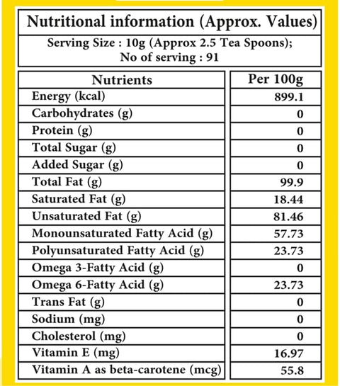 IndicWisdom Wood Pressed Groundnut Oil 1 Liter (Cold Pressed Groundnut Oil - Extracted on Wooden Churner)