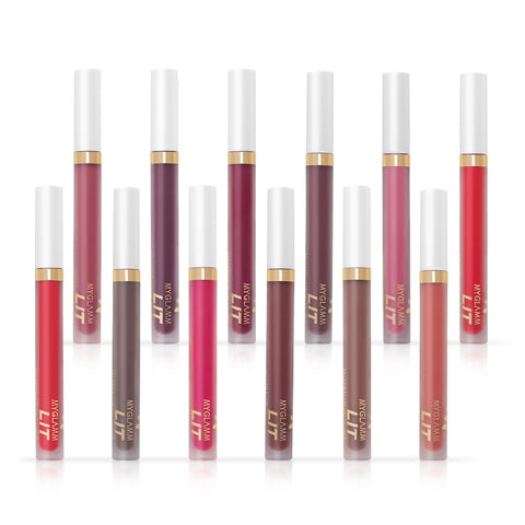 MyGlamm LIT Liquid Velvet Matte Lipstick-Idgaf-3ml