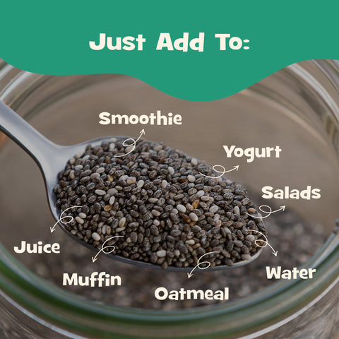 Nourish You Raw Black Chia Seeds , Rich in Antioxidants  , Omega- 3 -150g