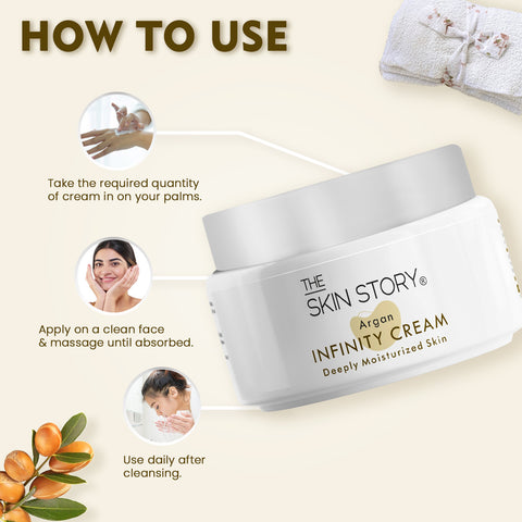 The Skin Story Moisturising Cream for Winters | Winter Care | Cream for Dry and Rough Skin | Enriched with Argan Oil | 50g