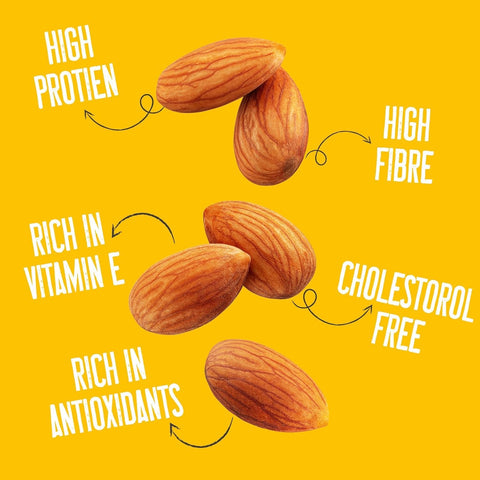 Yogabar Daily Almonds 900g | Nutritious Badam | Ideal for Snacking Soaked Almonds in the morning