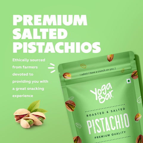 Yogabar Premium Pista 1kg | Roasted Salted Pista | Crunchy Pistachios |Tasty & Healthy Nuts Dry Fruits | Rich in Protein, Fibre, Gluten Free & Low Calories | Healthy Snacks | Dry Fruit Gift Pack