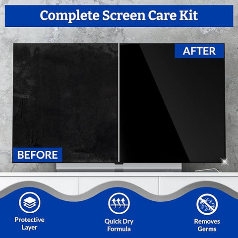 Klenzmo Screen and Lens cleaner with microfiber cloth for Computers, Mobiles, Laptops 250ml