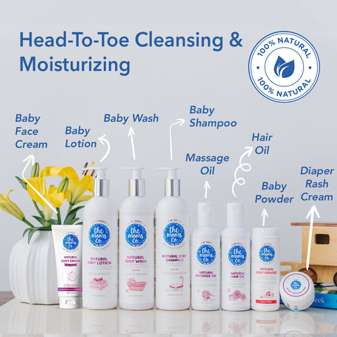 The Moms Co. Natural Baby Massage Oil with 10 Oils - Clinically Tested for Hypoallergenic