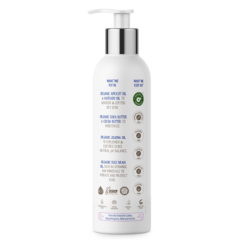 The Moms Co. Natural Baby Lotion | Australia-Certified | With Organic Apricot, Organic Jojoba and Organic Rice Bran Oils