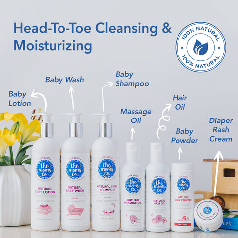 The Moms Co. Natural Baby Lotion | Australia-Certified | With Organic Apricot, Organic Jojoba and Organic Rice Bran Oils