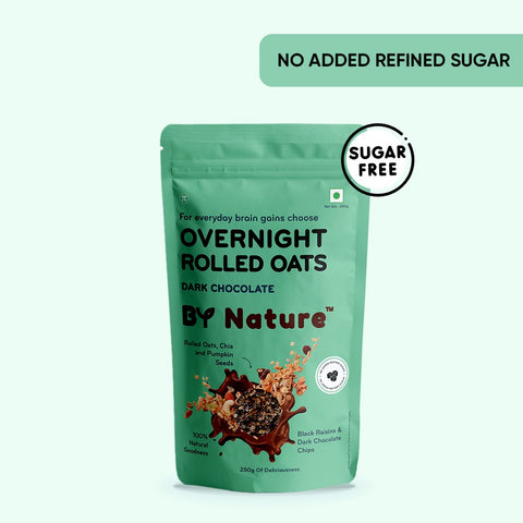 By Nature Overnight Rolled Oats - Dark Chocolate, 250g