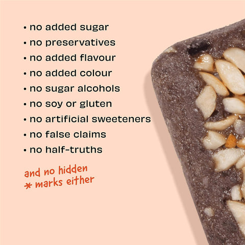 The Whole Truth - Mini Protein Bars - Peanut Cocoa - Pack of 8-8 x 27g - No Added Sugar - All Natural