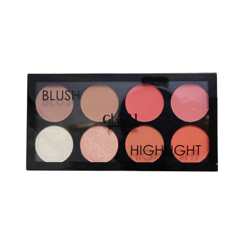 Glam21 Blush Highlighter Palette Super Creamy Texture|Supreme Pigment Highly Blendable Highlighter, 24g  (02-AMAZE)