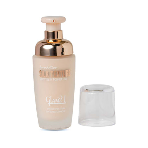 Glam21 Silk Foundation Lightweight, Hydrating, Oilfree, Longlasting SPF35 UV Protection Foundation (Shade-01, 50 g)