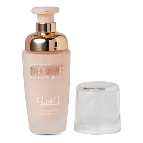 Glam21 Silk Foundation Lightweight, Hydrating, Oilfree, Longlasting SPF35 UV Protection Foundation (Shade-02, 50 g)