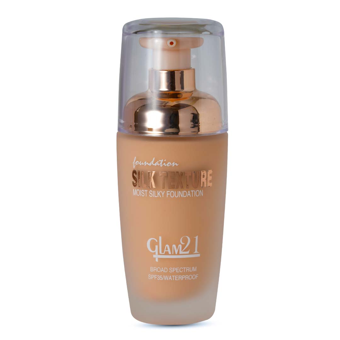 Glam21 Silk Foundation Lightweight, Hydrating, Oilfree, Longlasting SPF35 UV Protection Foundation (Shade-03, 50 g)