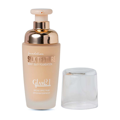 Glam21 Silk Foundation Lightweight, Hydrating, Oilfree, Longlasting SPF35 UV Protection Foundation (Shade-03, 50 g)