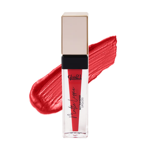 Glam21 Matte Lippie No Transfer Lip Gloss Lightweight Comfortable Creamy Formula (4 g, Red Magic)